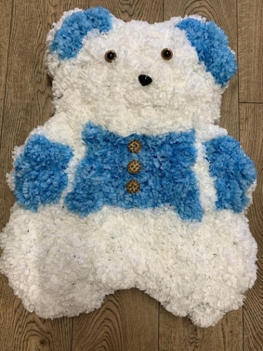 Teddy bear wreath 4